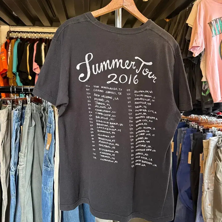 [BUNJANG] Weezer Rock Band Tour 2016 Printed T-Shirt / [100]위저 Weezer 락밴드 투어 2016 프린팅 티셔츠
