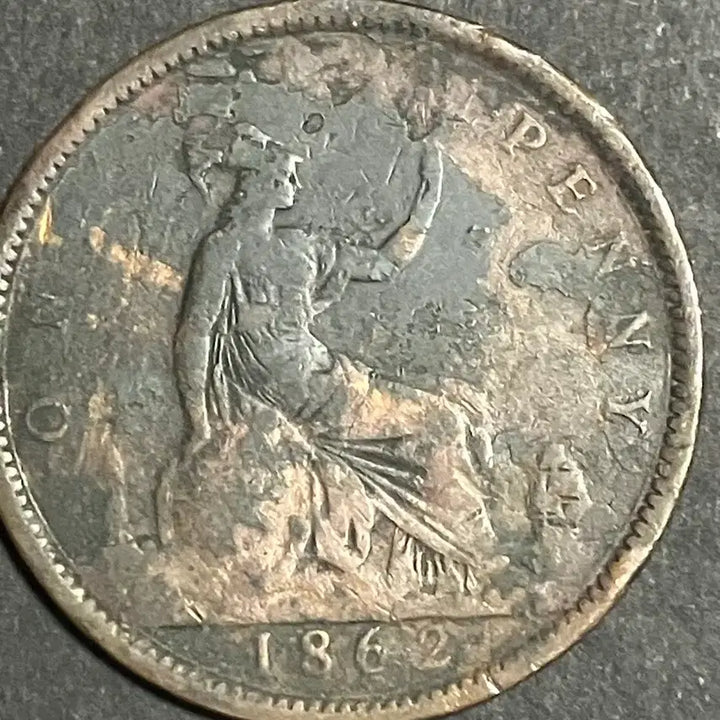 [BUNJANG] Queen Victoria 1 Penny Bronze Coin Bundle Set (30mm Diameter) / 대영제국 빅토리아 여왕 1페니 3점 일괄 지름30mm