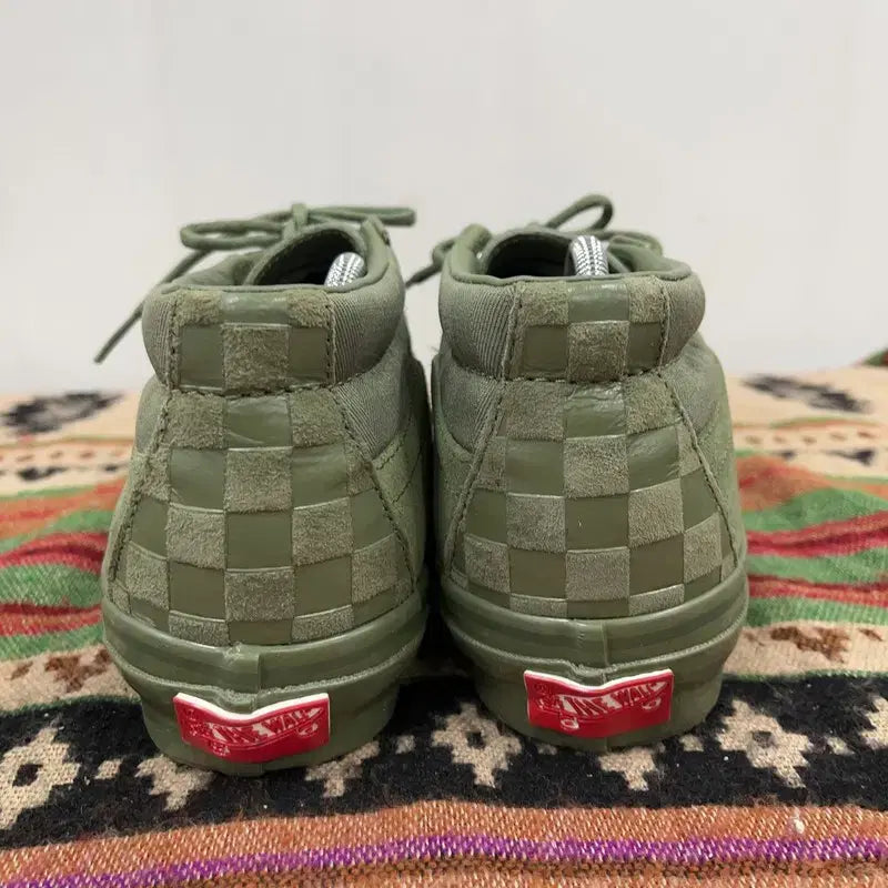 [BUNJANG] Vans Skate Mid Reissue Olive Sneakers 260 / 반스 스케이트 미드 리이슈 올리브 스니커즈 260 X01682