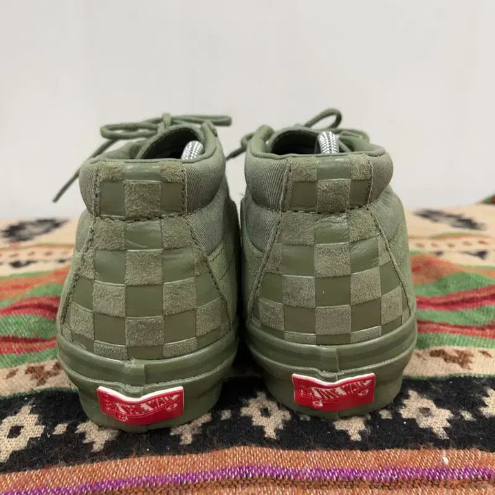 [BUNJANG] Vans Skate Mid Reissue Olive Sneakers 260 / 반스 스케이트 미드 리이슈 올리브 스니커즈 260 X01682