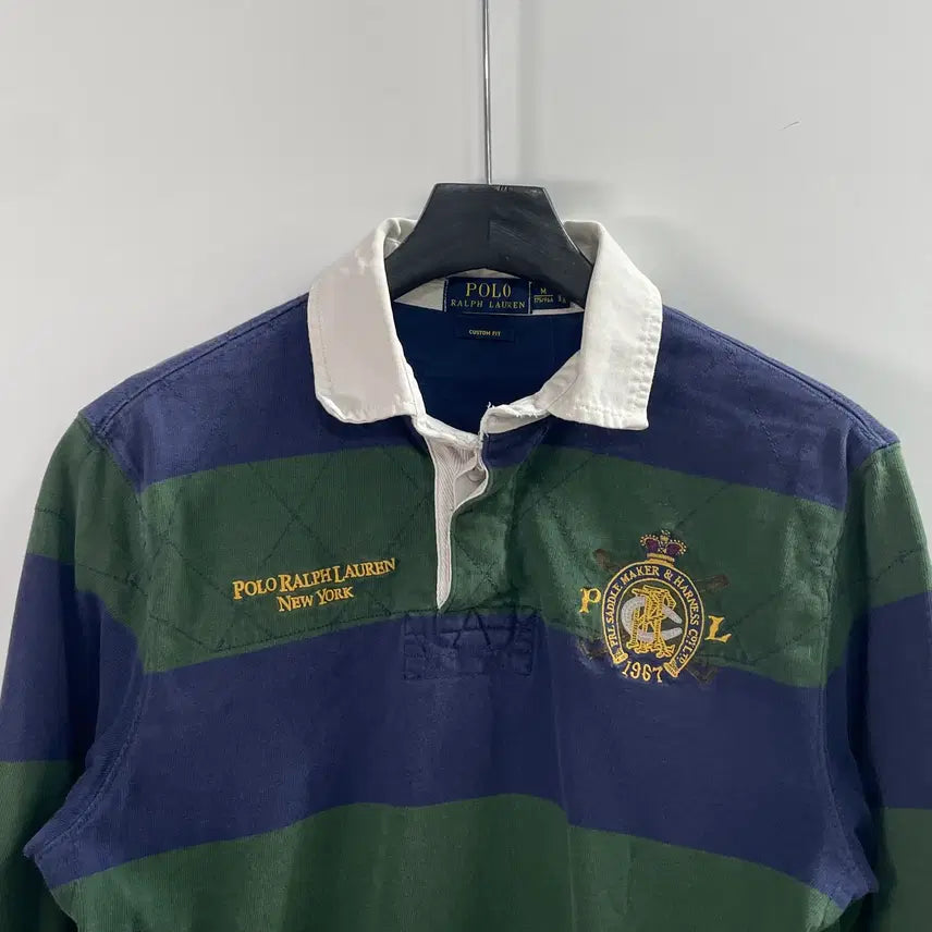 [BUNJANG] Polo Ralph Lauren Sweat Rugby Shirt / 폴로 랄프로렌 스웨트 pk 럭비티 (on.1005)