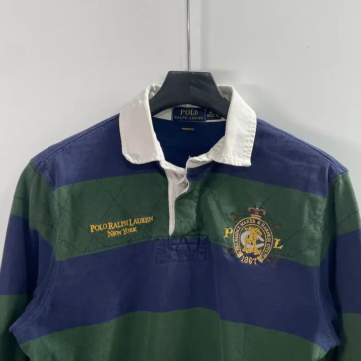 [BUNJANG] Polo Ralph Lauren Sweat Rugby Shirt / 폴로 랄프로렌 스웨트 pk 럭비티 (on.1005)