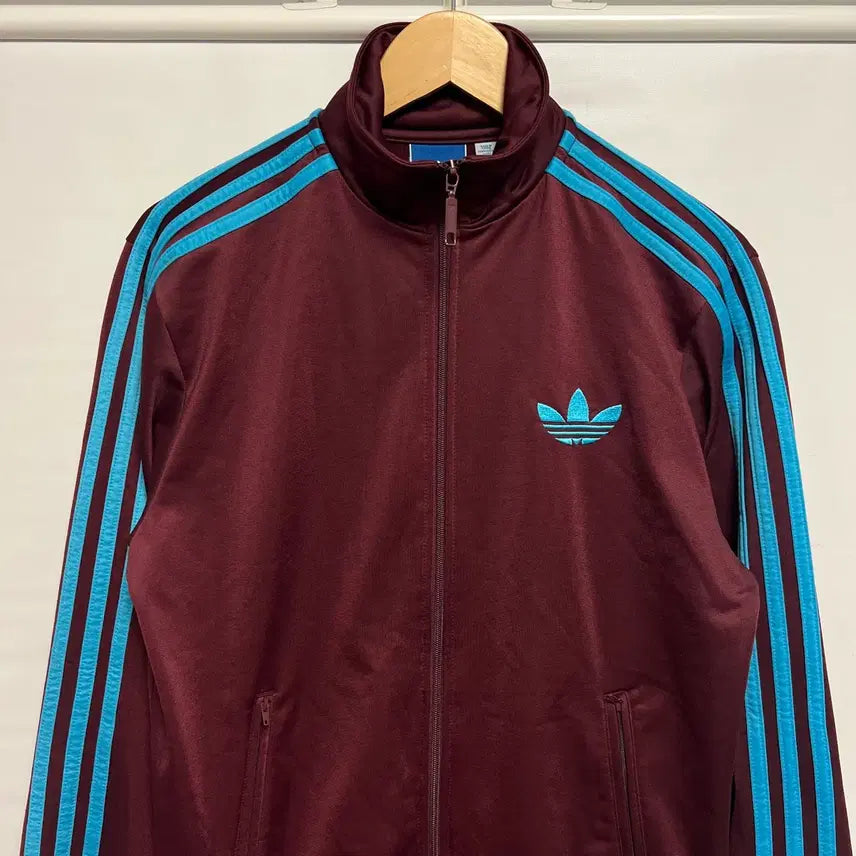 [BUNJANG] Adidas Old Firebird Track Top Jersey Maroon Burgundy Mint / [정품/90] 아디다스 구파이어버드 마룬 버건디 민트하늘 트랙탑/져지