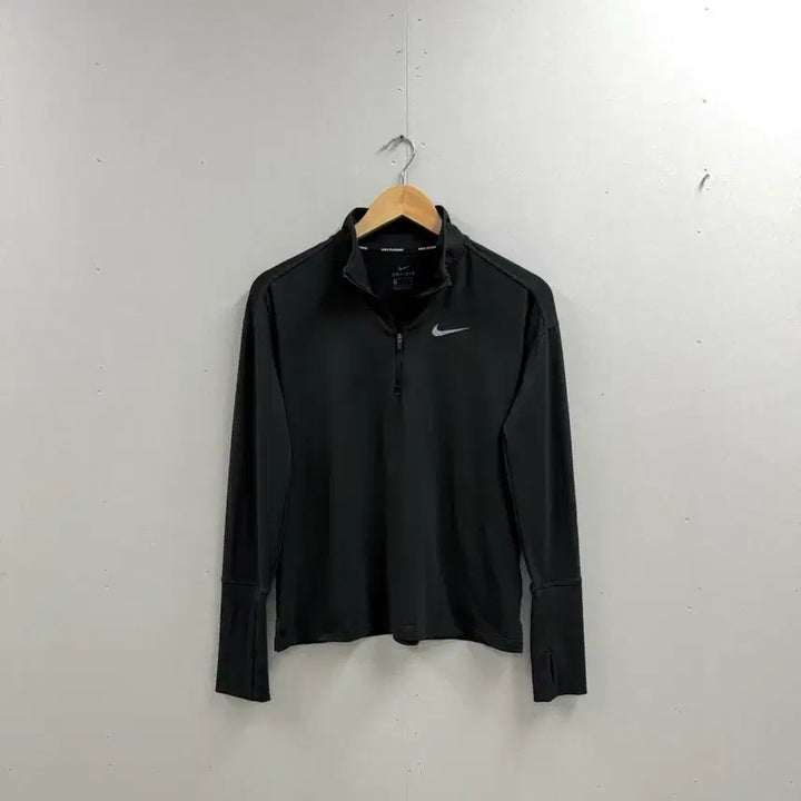 [BUNJANG] Nike Running Half-Zip T-Shirt Black / 여성 S / 나이키 런닝 반집업 티셔츠 블랙