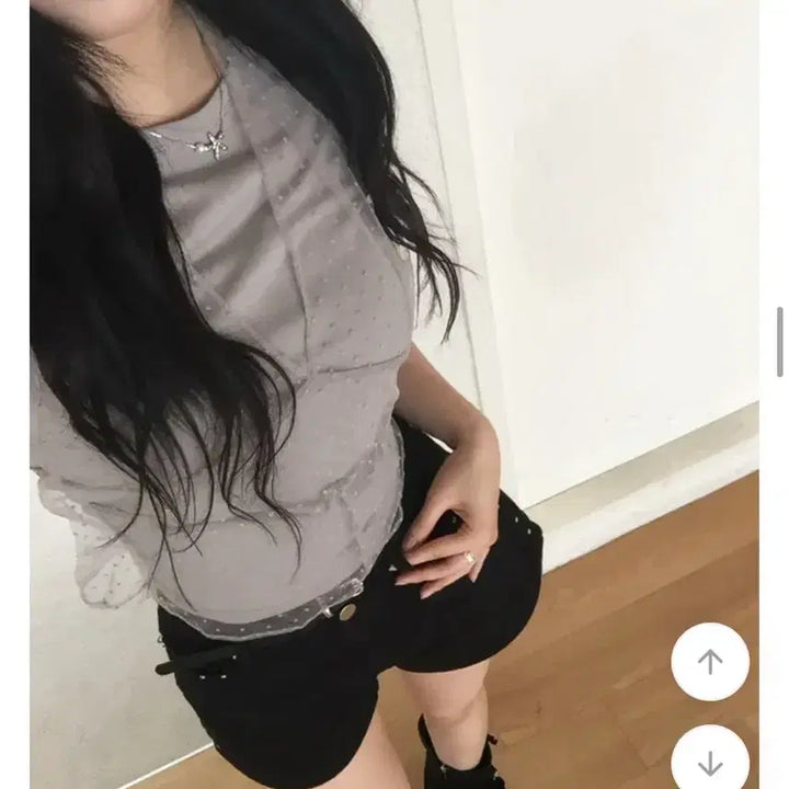 [BUNJANG] Modi Mood Mute Halter Short Sleeve Layered Set / (새상품) 모디무드 뮤트 홀터 반팔 레이어드 세트