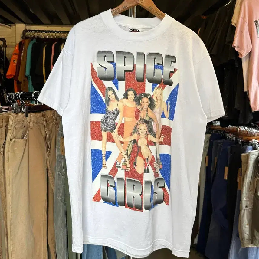 [BUNJANG] Spice Girls Tour 98 Printed T-Shirt / [100]스파이스 걸스 Spice Girls 투어 98 프린팅 티셔츠