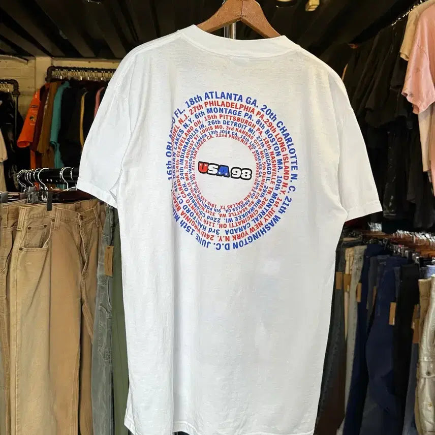 [BUNJANG] Spice Girls Tour 98 Printed T-Shirt / [100]스파이스 걸스 Spice Girls 투어 98 프린팅 티셔츠