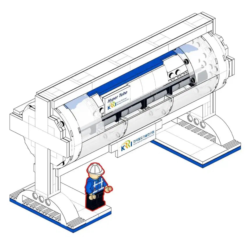 [BUNJANG] KRRI Hyper Tube LEGO Complete Set / 한국철도기술연구원(KRRI) Hyper Tube 하이퍼 튜브 레고 완제품