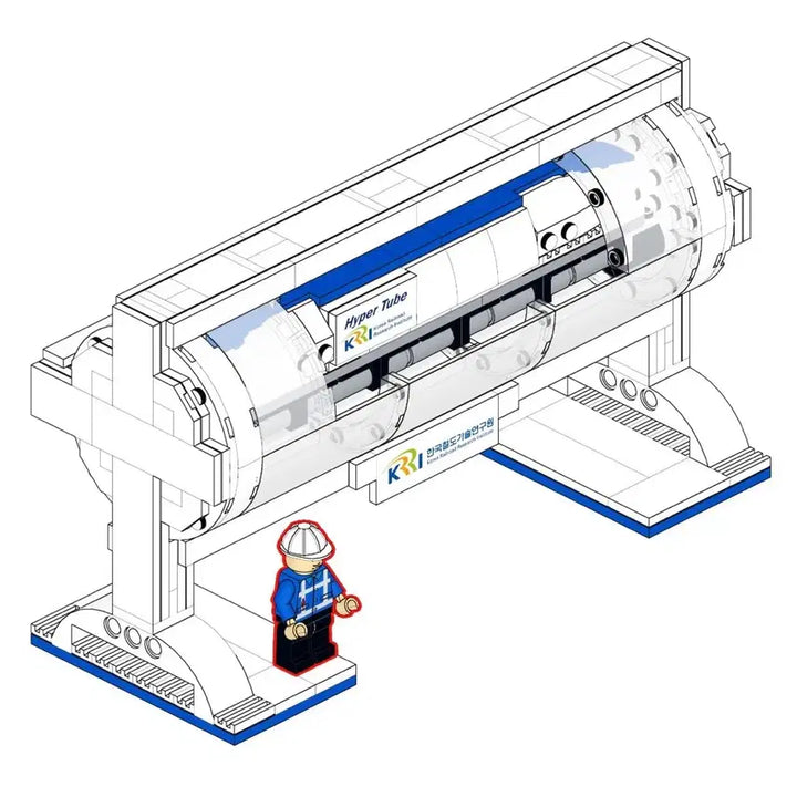 [BUNJANG] KRRI Hyper Tube LEGO Complete Set / 한국철도기술연구원(KRRI) Hyper Tube 하이퍼 튜브 레고 완제품