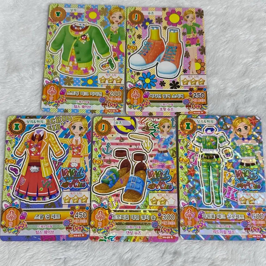 [BUNJANG] Aikatsu! Trading Cards - Akari, Rira, Sumire, Hinata, Hinaki / 아이엠스타 아이카츠 카드 하늘 아카리 리라 스미레 희나 히나키