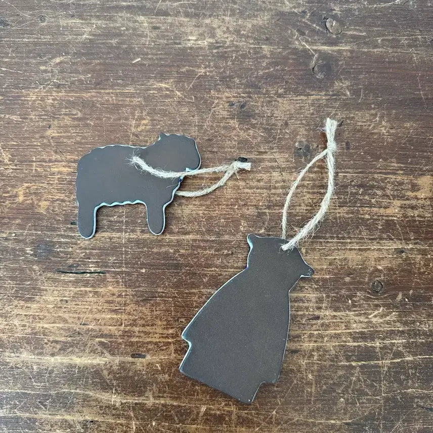 [BUNJANG] Vintage German Shepherd &amp; Shepherdess Ornaments (Handmade) / 독일)빈티지 양, 목동 오너먼트(핸드메이드)