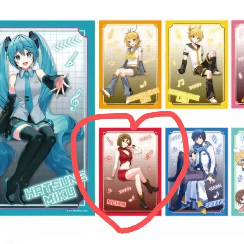 [BUNJANG] Meiko Goods Bundle (Ichiban Kuji Prize G Poster, Hide-and-Seek, Flower Retro Popup) / 메이코 굿즈 일괄 (제일복권 g상 포스터,숨바꼭질,플라워레트로 팝업 특전
