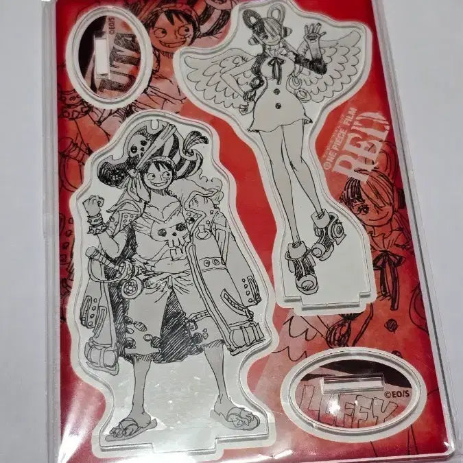 [BUNJANG] One Piece Film Red Luffy &amp; Uta Acrylic Stand (Sealed) / 원피스 필름 레드 루피 우타 아크릴 스탠드 미개봉