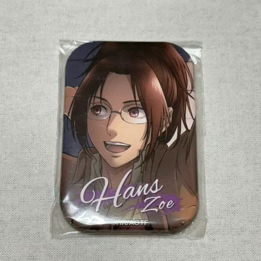 [BUNJANG] Shingeki no Kyojin Hange Zoe Marukaku Can Badge (Sealed) / 진격거 진격의거인 한지 마루카쿠 캔뱃지 미개봉