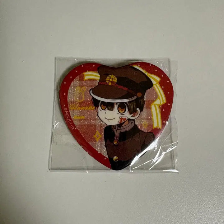 [BUNJANG] Jibaku Shonen Hanako-kun Hanako Heart Can Badge / 지박소년 하나코군 지하군 하트 캔뱃지