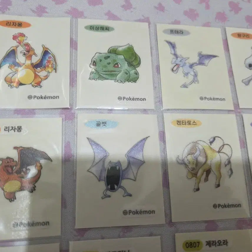 [BUNJANG] Pokemon Sticker Artworks Charizard &amp; Pikachu 30th Anniversary Collection / 포켓몬띠부씰 아트워크 리자몽 30주년 피카츄등 씰 모음