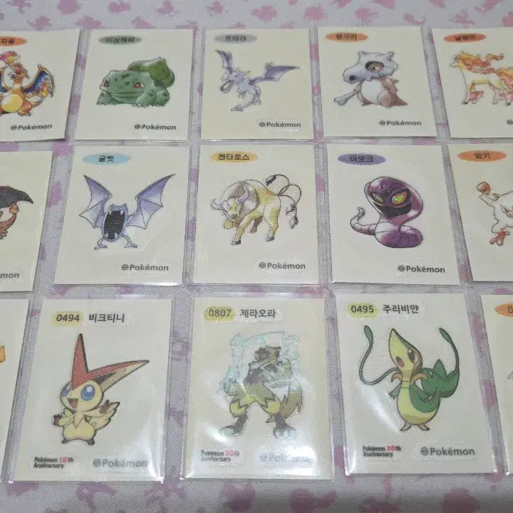 [BUNJANG] Pokemon Sticker Artworks Charizard &amp; Pikachu 30th Anniversary Collection / 포켓몬띠부씰 아트워크 리자몽 30주년 피카츄등 씰 모음