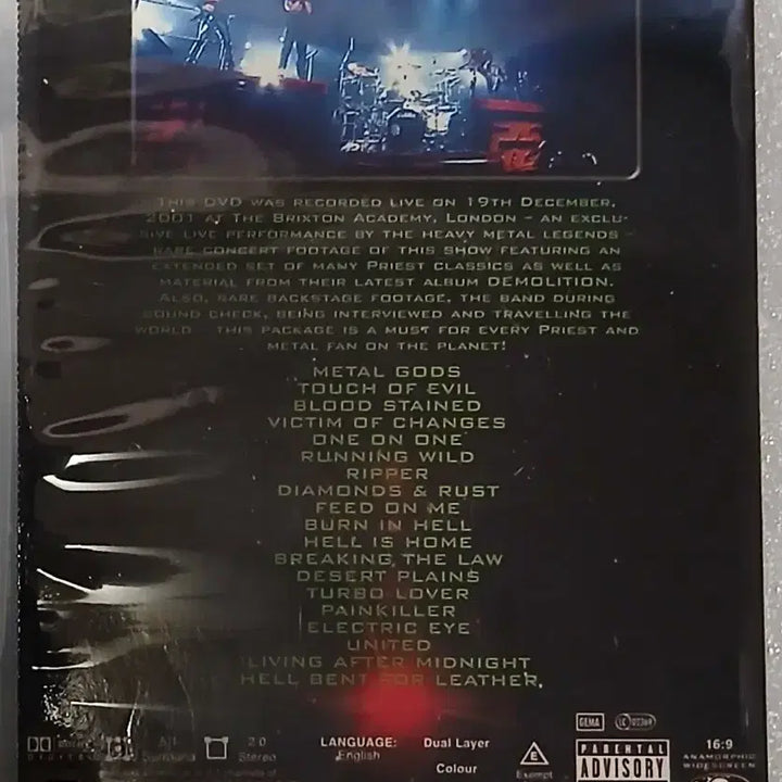 [BUNJANG] Judas Priest London Live DVD / 락메탈 (영상).DVD 주다스 프리스트 런던 라이브