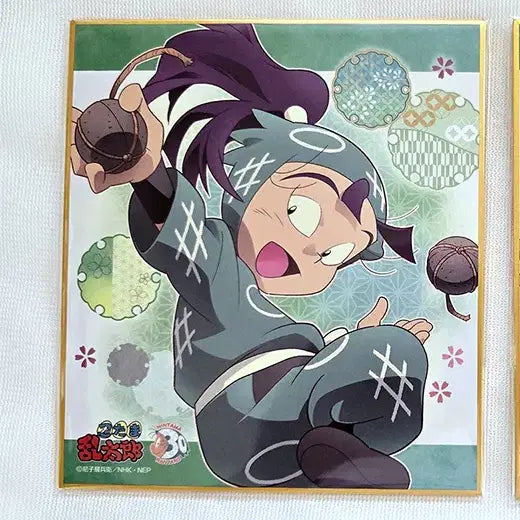[BUNJANG] Nintama Rantaro 6th Grade &amp; 1st Year Series Senzo Tachibana Mini Shikishi / 닌타마 6닌 1닌 시절 미니색지 센조