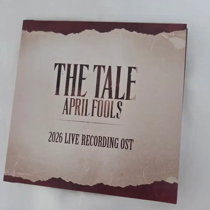 [BUNJANG] The Tale of April Fools Musical OST Live Album / 뮤지컬 더테일 ost 더테일에이프릴풀스 ost 2026 실황 판매