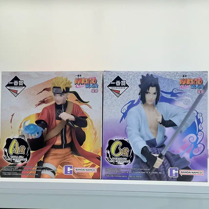 [BUNJANG] Bandai Naruto Sage Mode &amp; Sasuke Figure Set (China Exclusive) / 중국 한정 A상 나루토 선인모드 , C상 사스케 피규어 세트