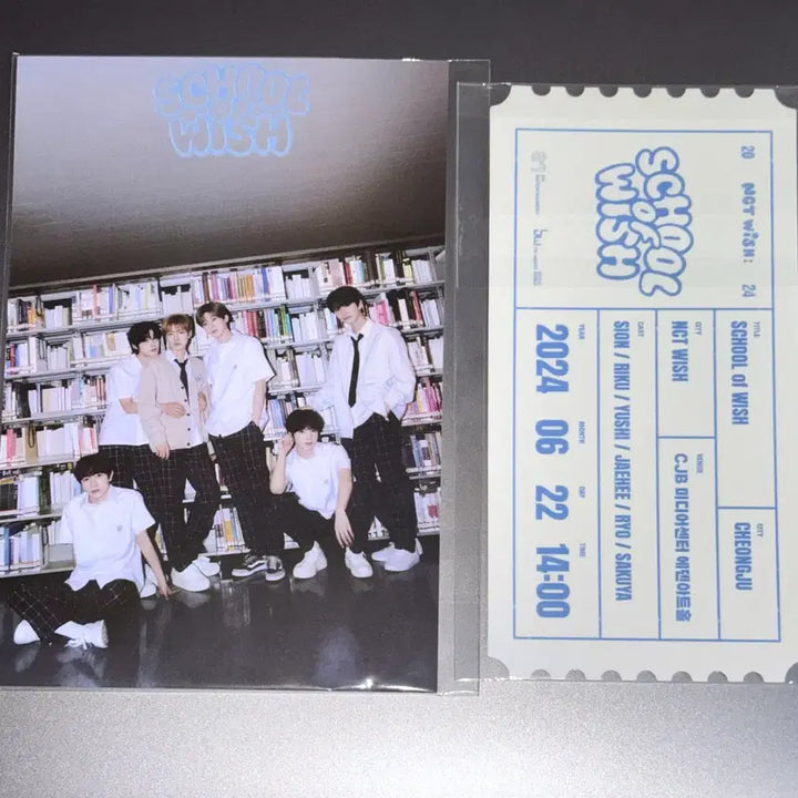 [BUNJANG] NCT WISH School of WISH Cheongju Entry Handwritten Postcard Ticket SOW Sion Riku / 엔시티위시 스쿨오브위시 청주 입장 손글씨 엽서 티켓 스오위 시온 리쿠