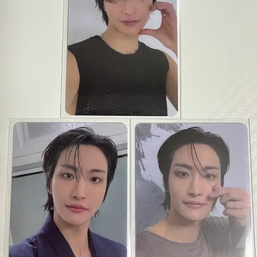 [BUNJANG] ATEEZ Seonghwa John Varvatos Photocard Bundle Set / 에이티즈 성화 존바바토스 포카 3종 일괄 양도