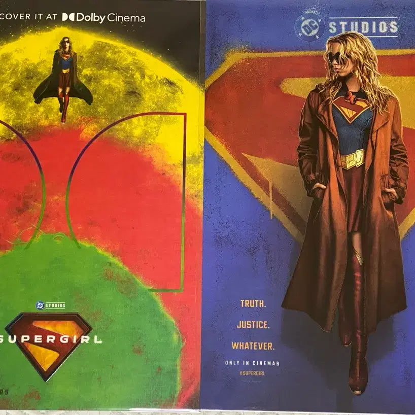 [BUNJANG] Supergirl Dolby Cinema Poster + Teaser Poster Bundle Set / 슈퍼걸 돌비시네마 포스터+티저포스터 일괄