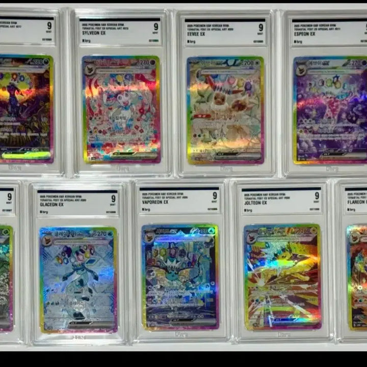 [BUNJANG] Pokemon Card Eeveelutions Terastal Festa BRG 9 Consecutive Numbers / 포켓몬카드 테라스탈페스타 이브이즈 brg 9 연번 판매/교환