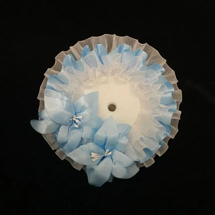 [BUNJANG] Ribbon Lily Lace Badge Holder (55-75mm) / 5컬러 / 55~75mm 리본 백합 레이스 뱃지 홀더 / 굿즈 꾸미기