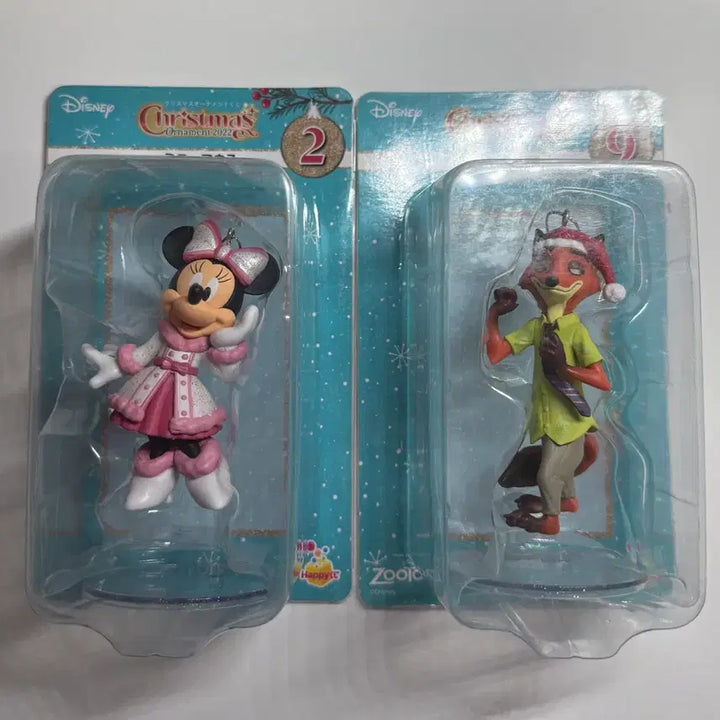 [BUNJANG] Disney Christmas Ornament Mini Mouse &amp; Nick Wilde Bundle Set / [일괄] 디즈니 크리스마스 오너먼트 미니마우스 주토피아 닉 세트