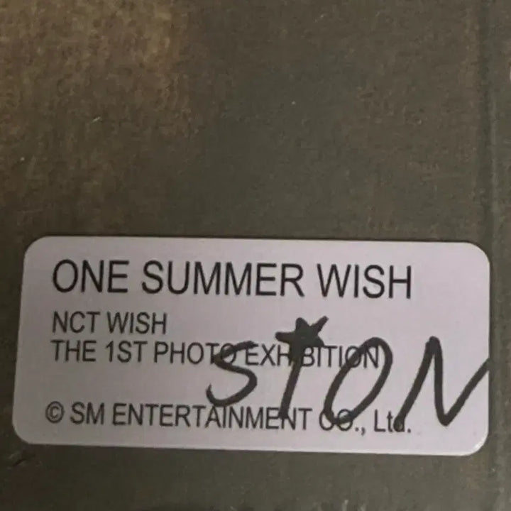 [BUNJANG] NCT WISH Sion ONE SUMMER WISH Photobook (Sealed) / 엔시티 위시 시온 포토북(미개봉)