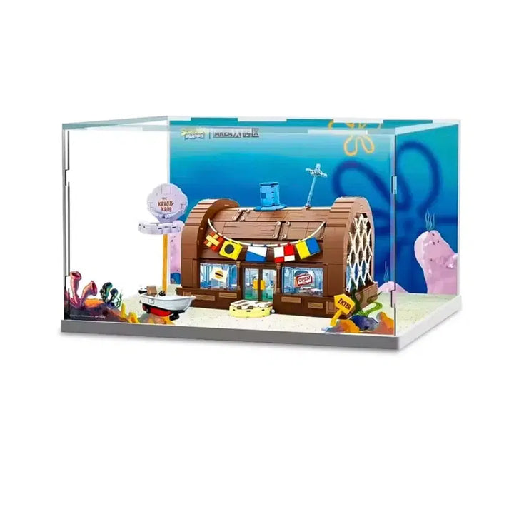 [BUNJANG] SpongeBob Krusty Krab LEGO Acrylic Case / (새상품) 스폰지밥 집게리아 레고 아크릴 케이스