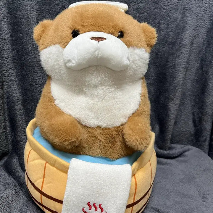 [BUNJANG] Oncheon Usouso-chan Brown 40cm Large Plush Doll / 온천 우소우소짱 브라운 40cm 온천우소인형 우소 대형인형