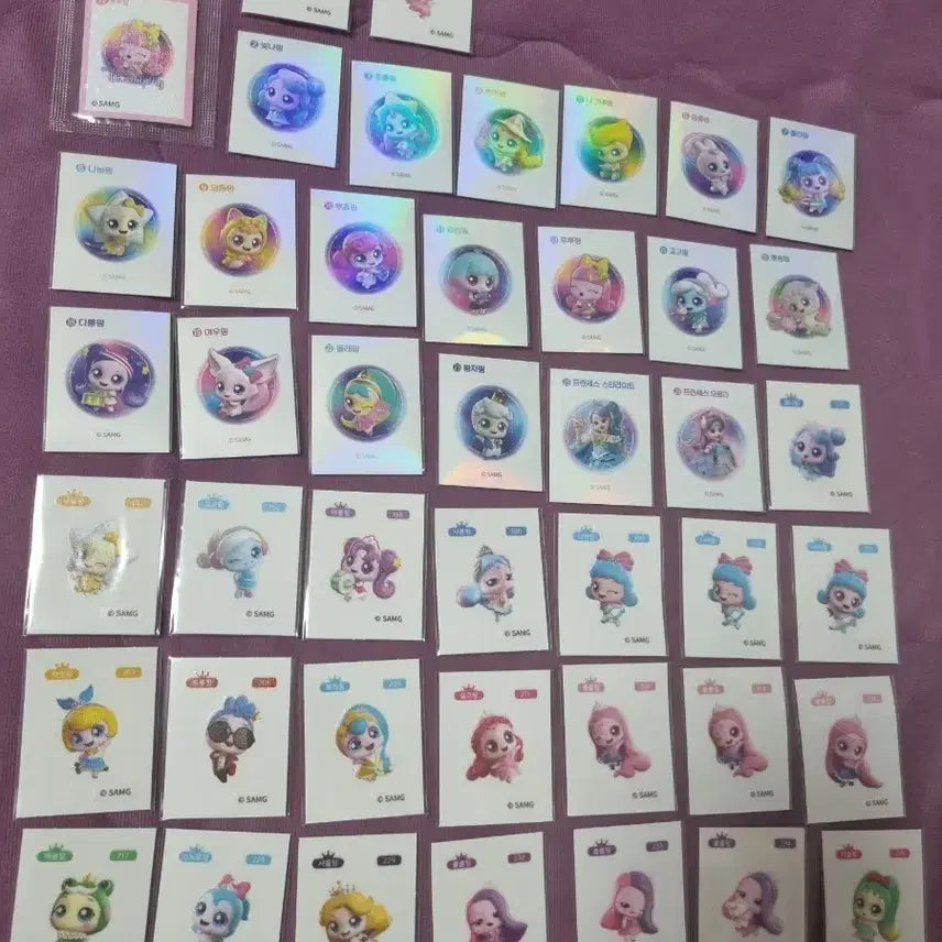 [BUNJANG] Tini-ping Sticker Set (44 pcs) / 티니핑 띠부씰 44장 일괄급처