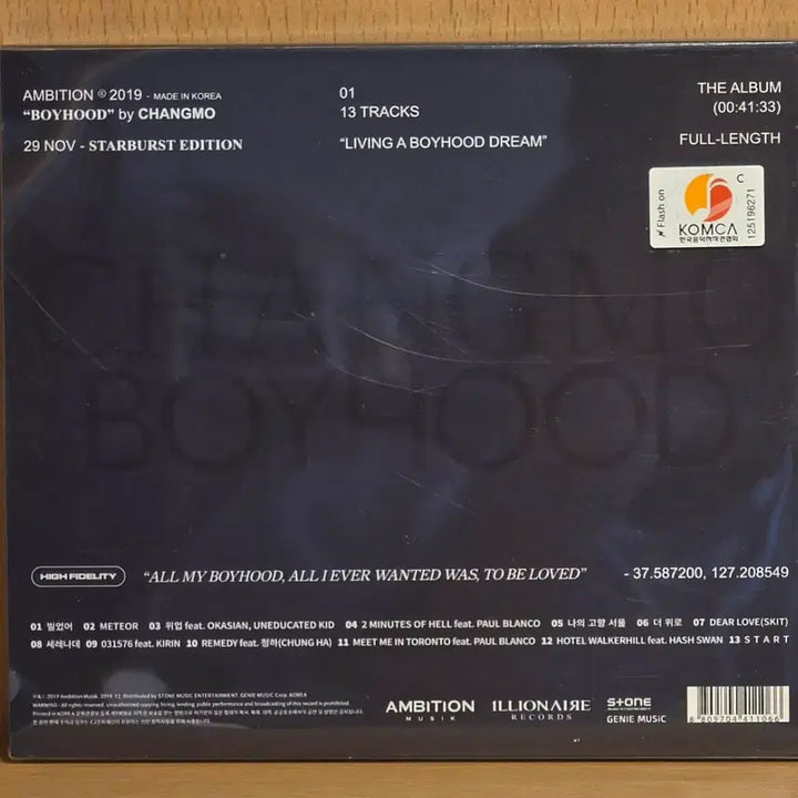 [BUNJANG] Changmo Boyhood T-Shirt / 창모 boyhood