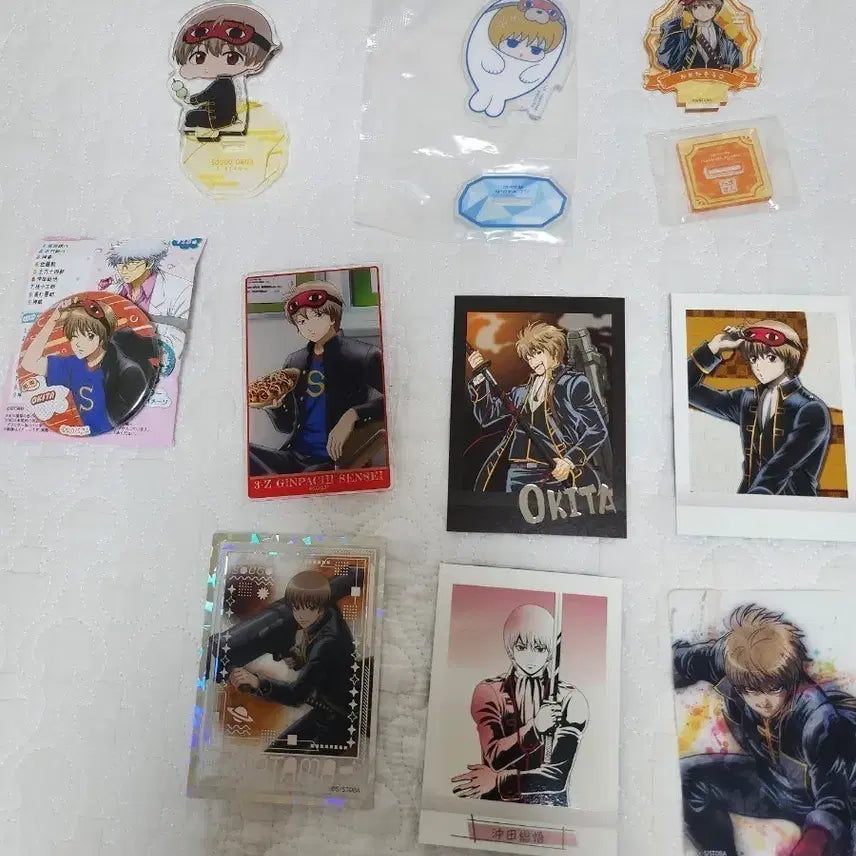 [BUNJANG] Gintama Okita Sougo Acrylic Stand &amp; Merchandise Set / 은혼 오키타 소고 아크릴 스탠드 및 굿즈 세트