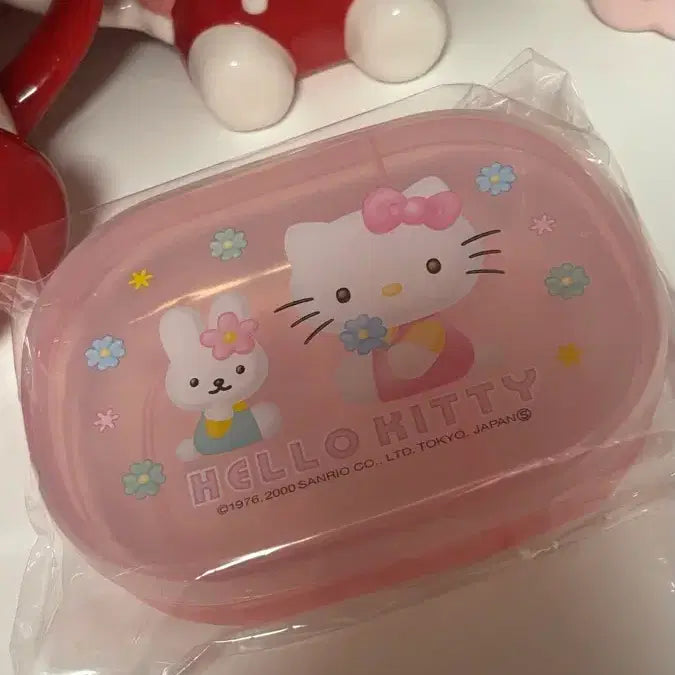 [BUNJANG] Vintage Hello Kitty Pink Lunch Box / 고전키티 핑크 도시락통