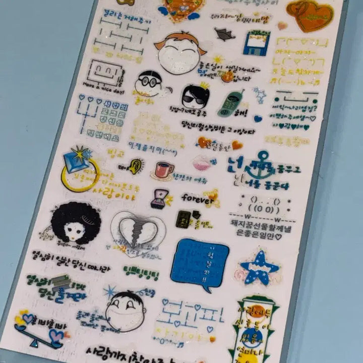 [BUNJANG] Vintage Speech Bubble &amp; Text Stickers Set / 고전문구 스티커 프로젝트 말풍선 스티커 글자 스티커