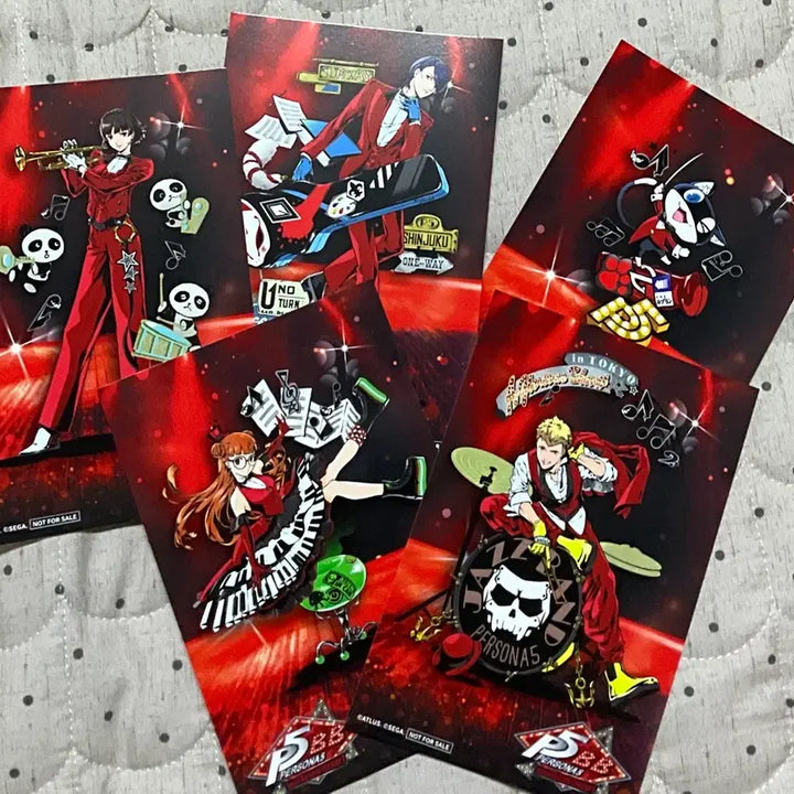 [BUNJANG] Persona 5 Big Band POB Postcard Bundle Set / 페르소나5 빅밴드 특전 엽서 일괄