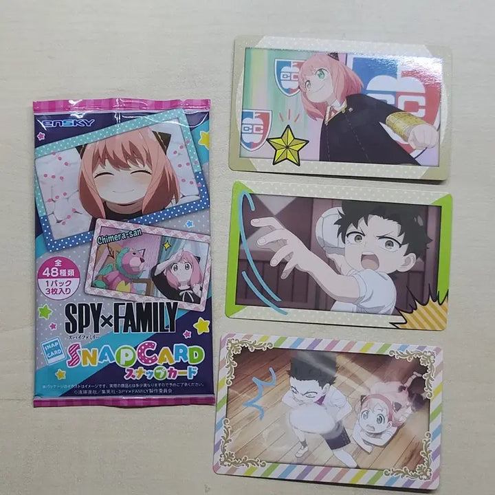 [BUNJANG] SPY x FAMILY Snap Card Pack / SPY x FAMILY 스냅카드 1팩 3장입