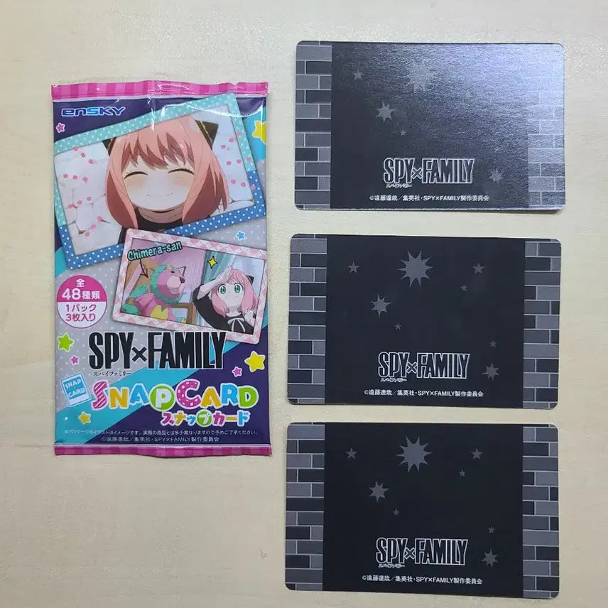 [BUNJANG] SPY x FAMILY Snap Card Pack / SPY x FAMILY 스냅카드 1팩 3장입