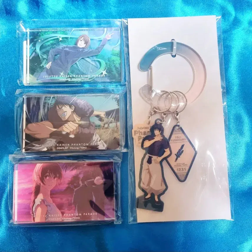 [BUNJANG] Jujutsu Kaisen Phantom Parade Panpare Lottery Toji Carabiner &amp; Acrylic Block Set / 주술회전 팬텀퍼레이드 판파레 쿠지 토우지 캬라비너+아크릴블럭 쇼코 리코