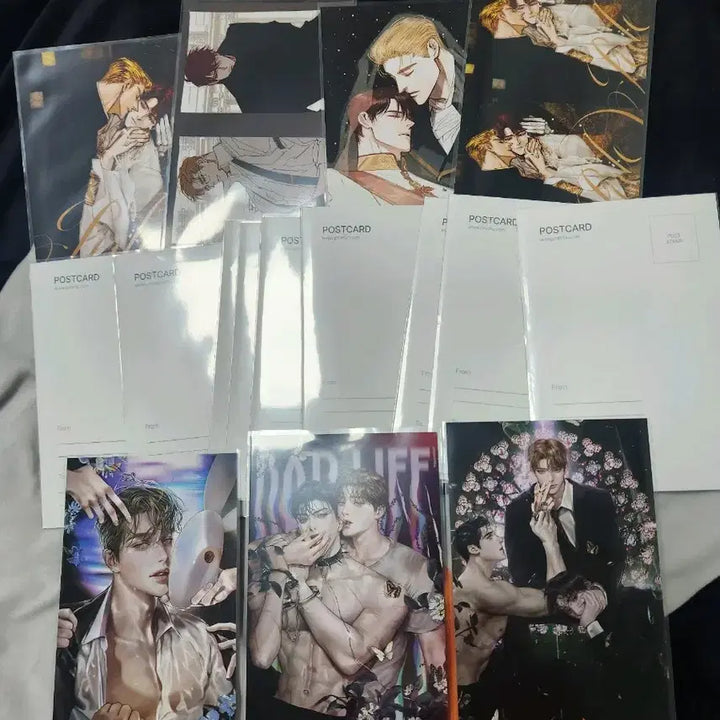 [BUNJANG] Pearl Postcard "Unfortunate Life" Art Print Set (16 pcs) / 펄 엽서 불우한삶 프박사진 프린티  16장 일괄