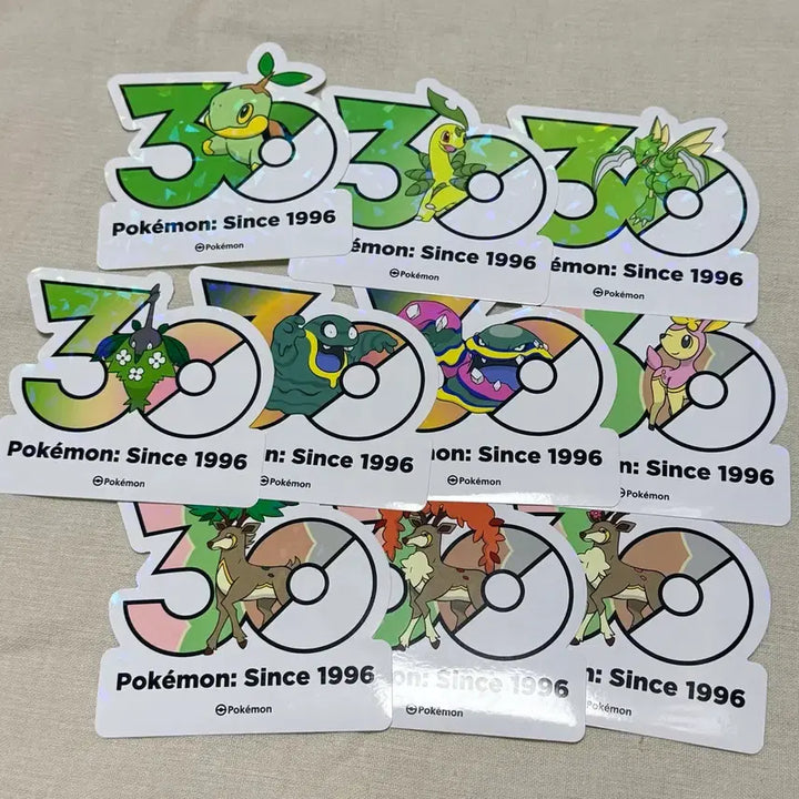 [BUNJANG] Olive Young 30th Anniversary Pokémon Stickers - Quilladin, Bayleef, Scyther Bundle Set / 일괄 ) 올리브영 30주년 포켓몬스터 스티커 모부기 베이리프 스라크