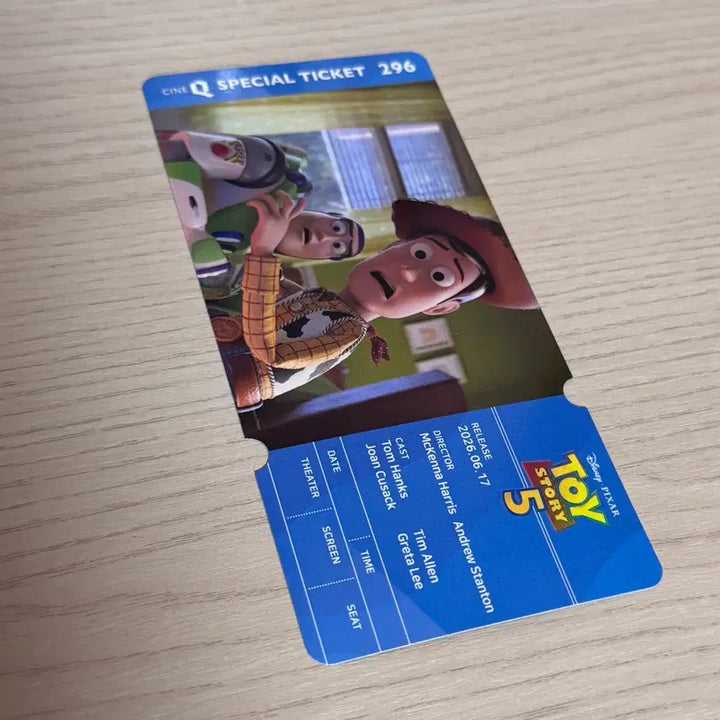 [BUNJANG] Toy Story 5 Special Ticket Sticker OT CINEQ / 토이스토리5 스페셜티켓 스티 오티 씨네큐