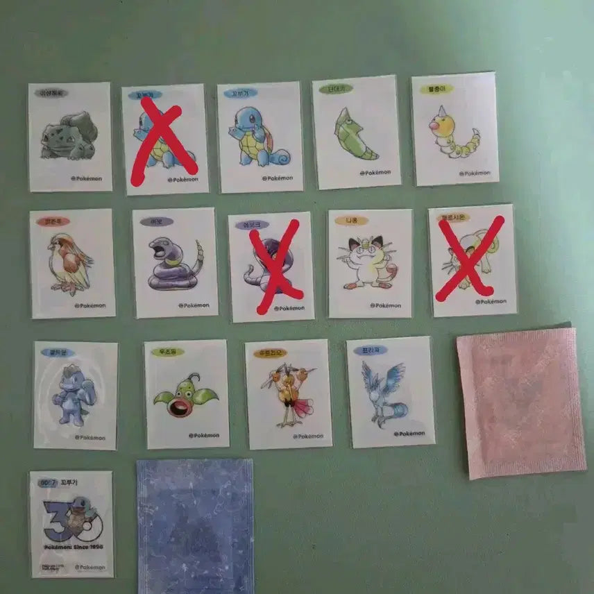 [BUNJANG] Pokemon Artwork Ttibusal Trading / 포켓몬 아트워크 띠부씰 교환