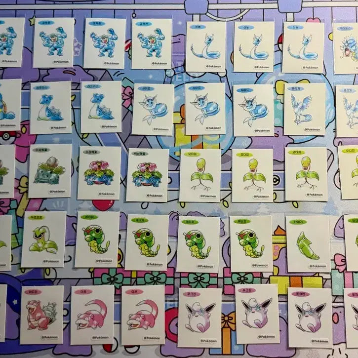 [BUNJANG] Pokemon Stickers Bundle Set (97 pcs) / 포켓몬 띠부씰 130장 일괄 판매