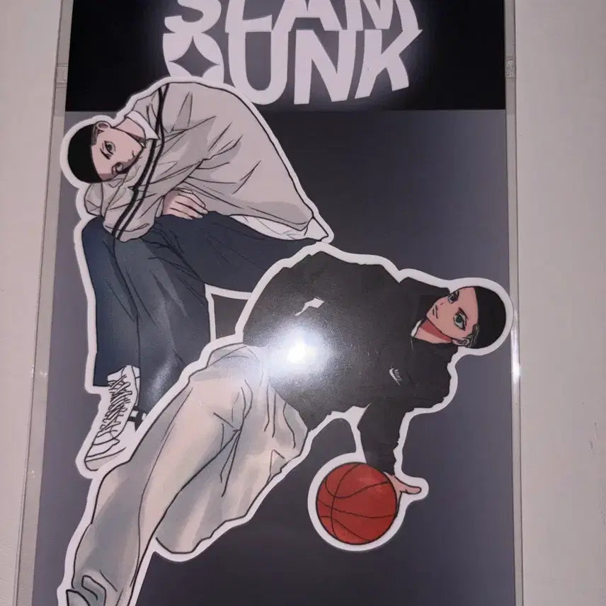 [BUNJANG] Slam Dunk Jung Woo-sung Sticker &amp; Keyring (Unsealed) / 슬램덩크 비공굿
