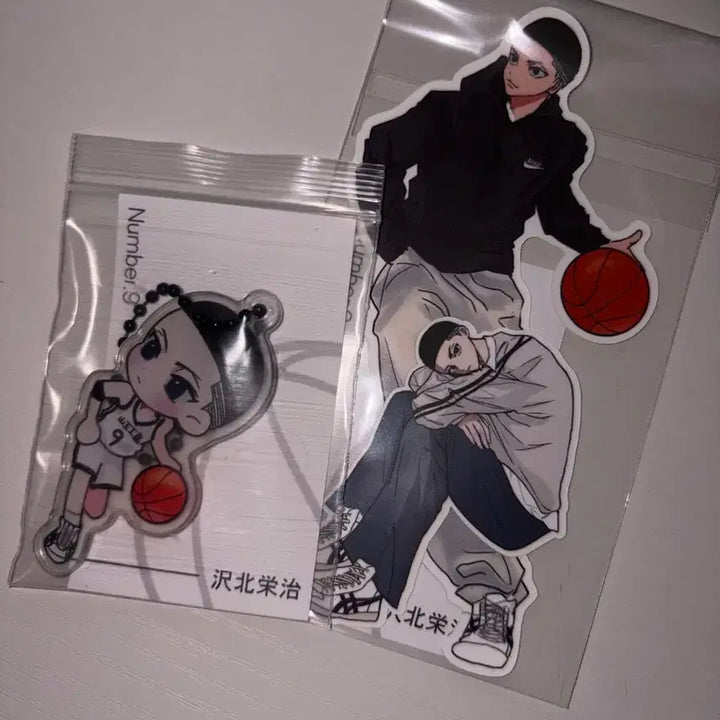[BUNJANG] Slam Dunk Jung Woo-sung Sticker &amp; Keyring (Unsealed) / 슬램덩크 비공굿